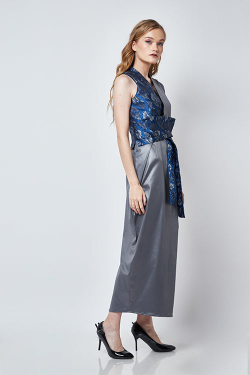 Dress Blue Feather