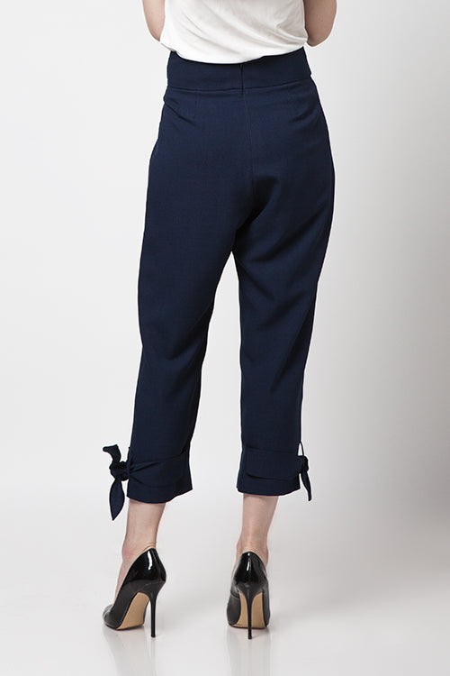 Navy Tie Pants