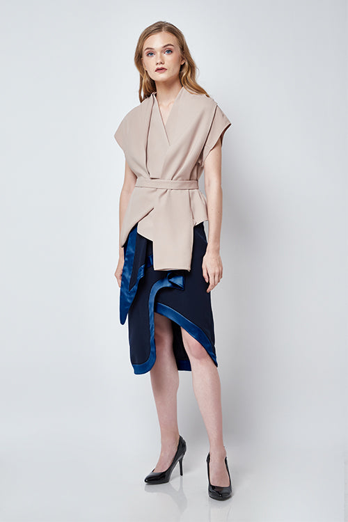 Top Scarf Nude
