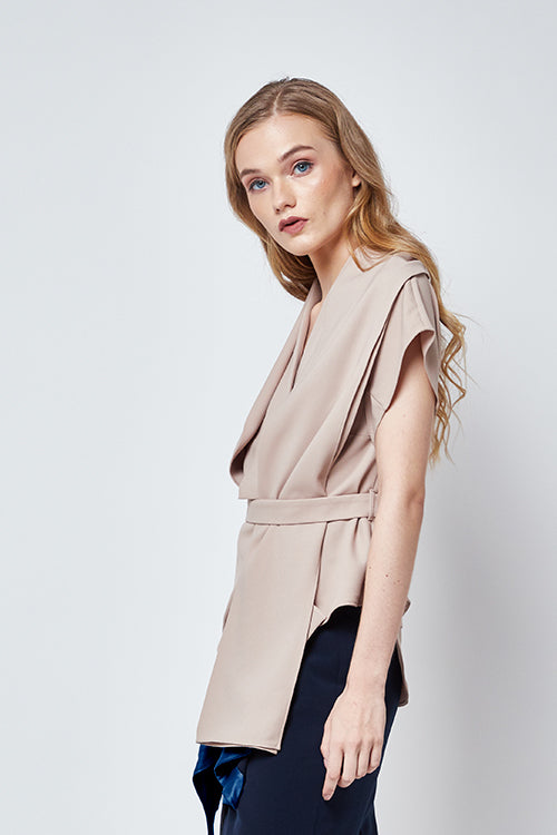 Top Scarf Nude