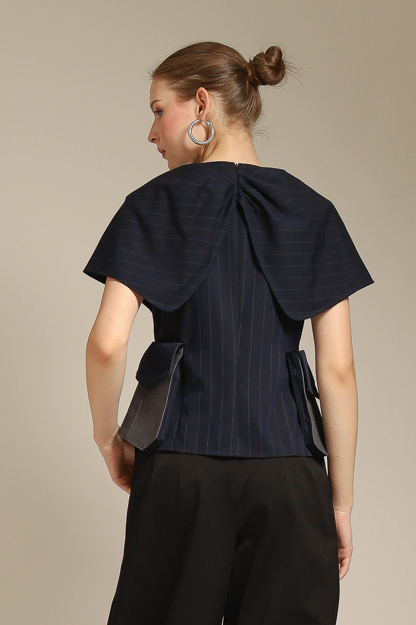Bloom et Champs Love Navy Blouse