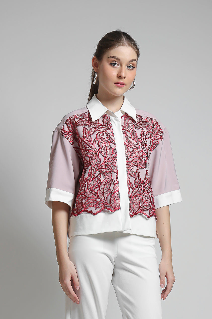 Bloom et Champs Red Velvet Shirt
