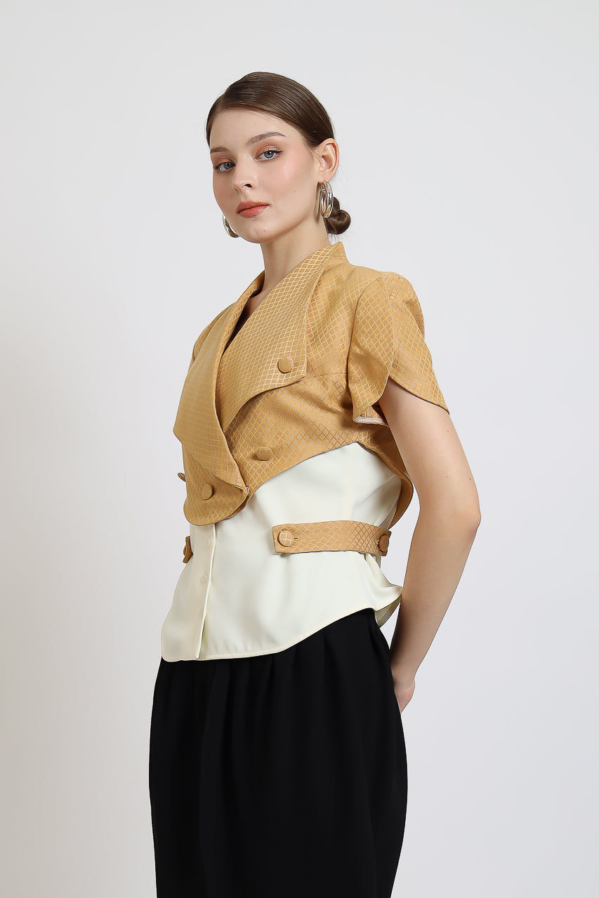 Bloom et Champs Honey Mustard Blouse