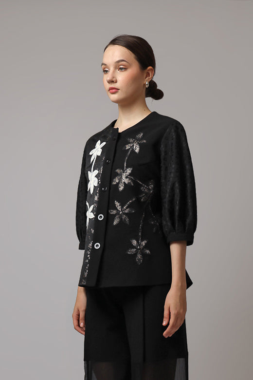 Bloom et Champs Maple Blazer/Celana Alena Chiffon Pants