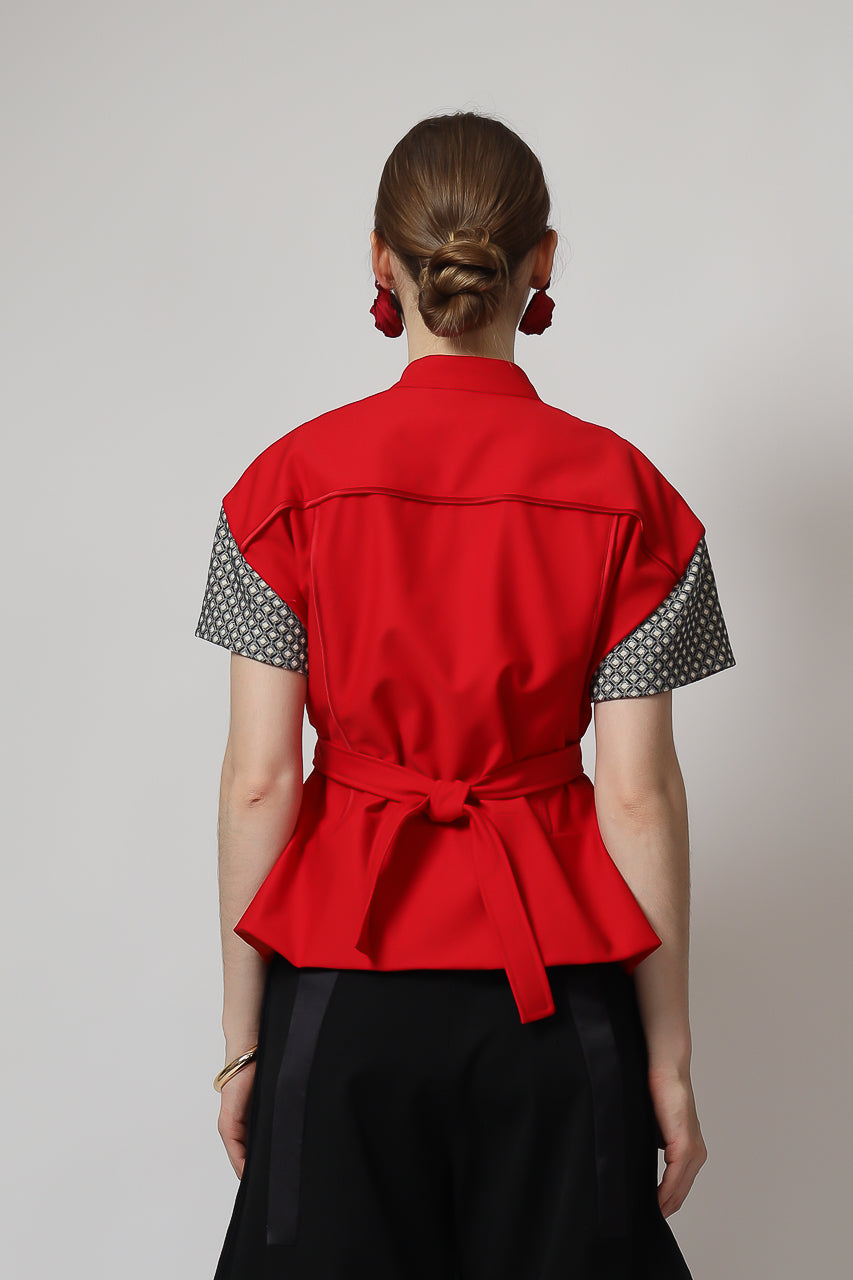 Bloom et Champs Clover Blouse in Red