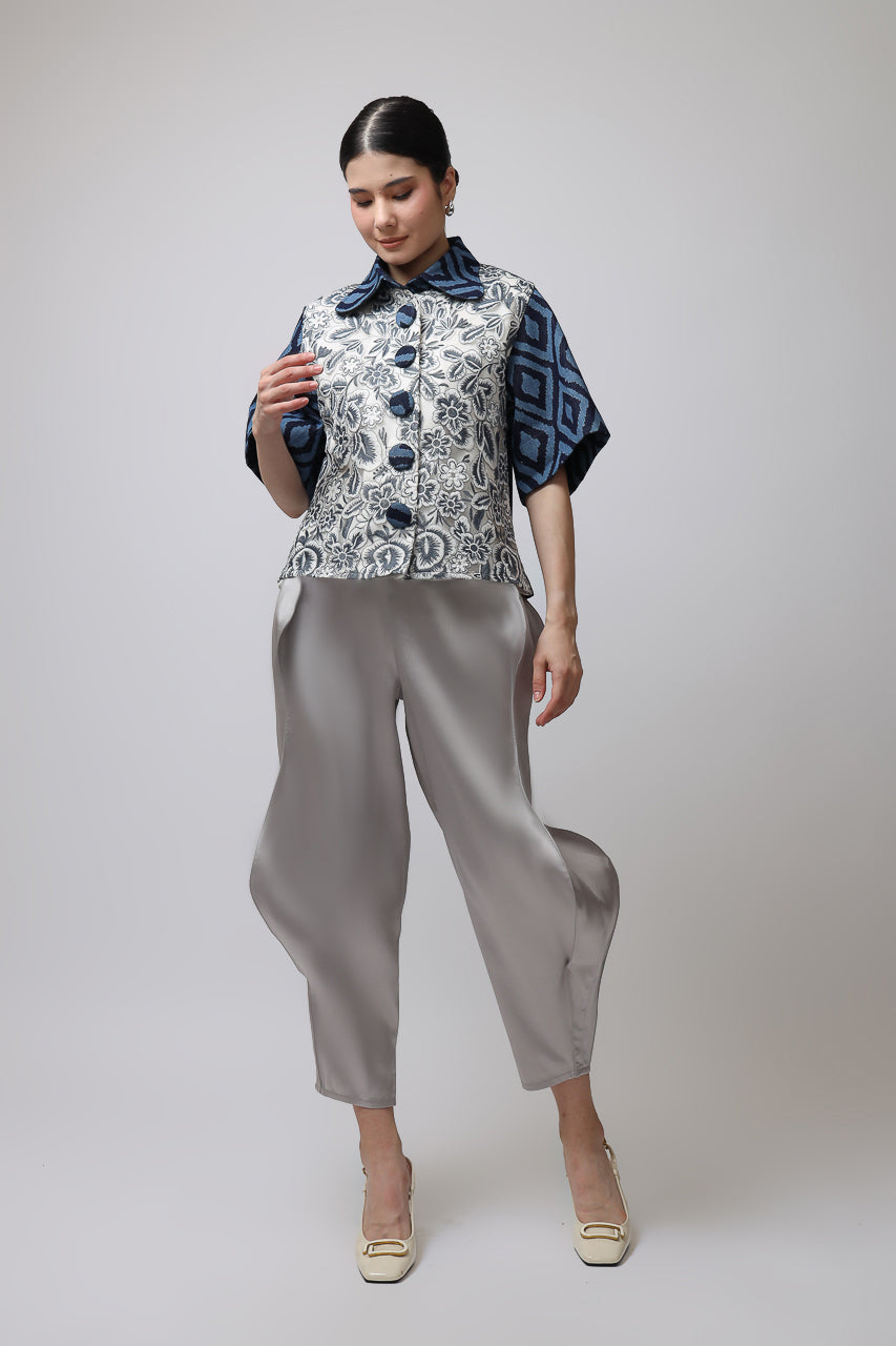Bloom et Champs Denim Tribal Blouse/Doremi Silver Pants