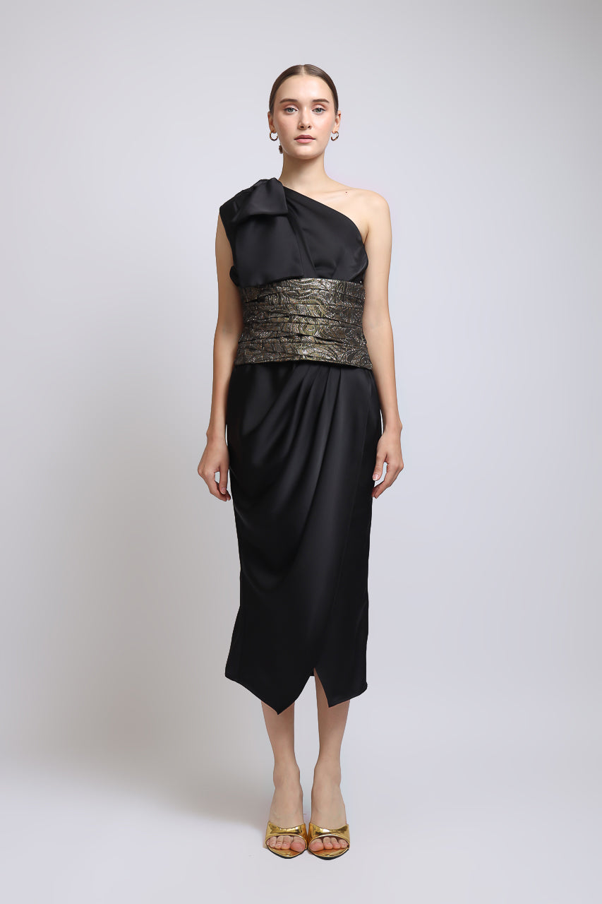 Bloom et Champs Dew Obi Dress Black