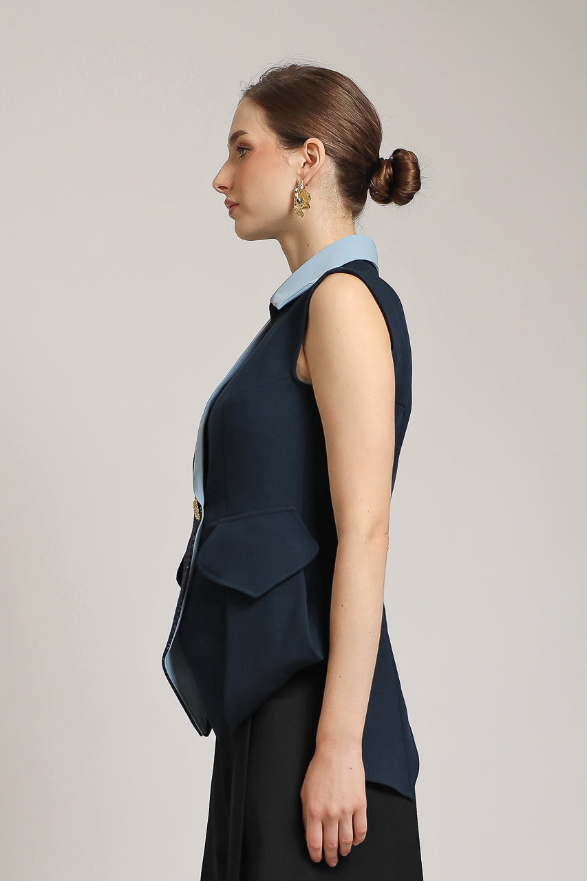 Bloom et Champs Vest Baby Blue