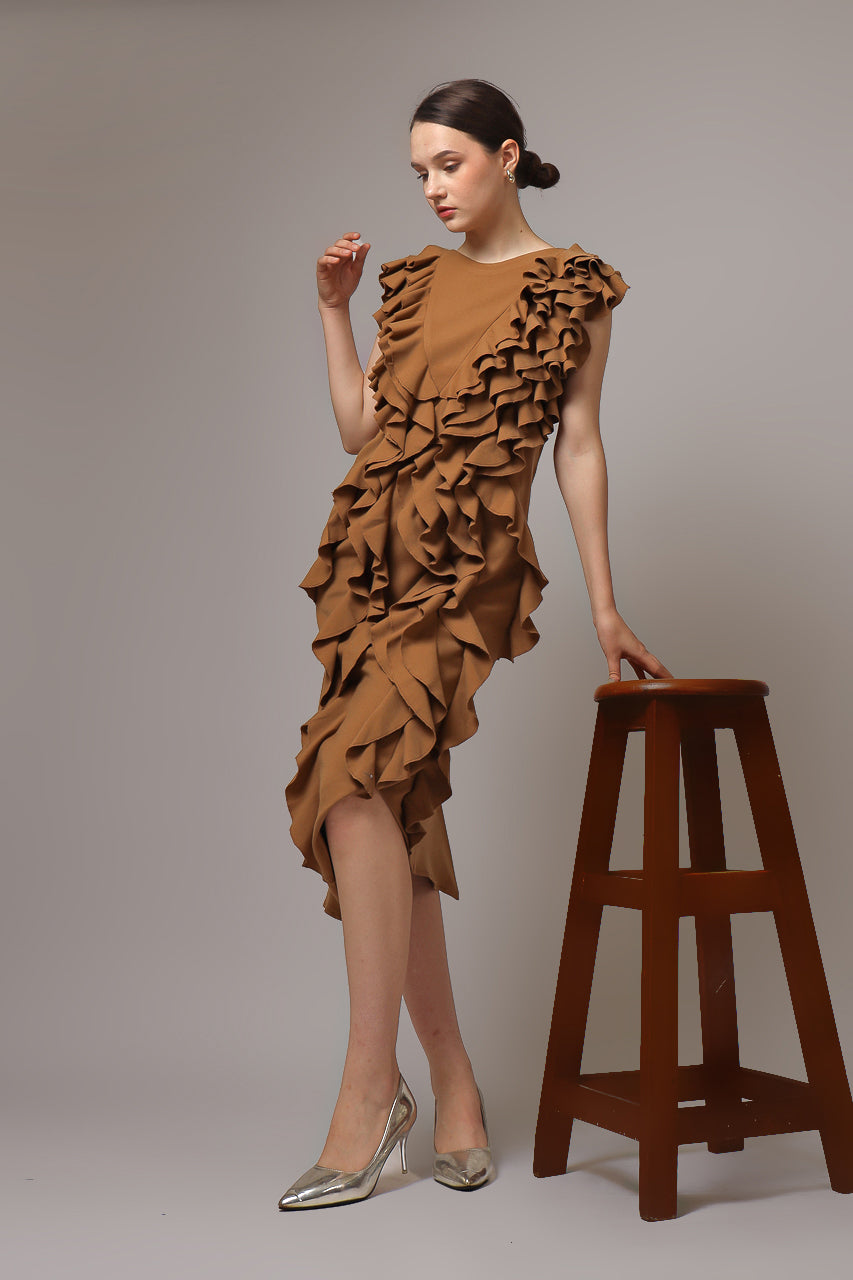 Bloom et Champs Dress Rumbai Caramel