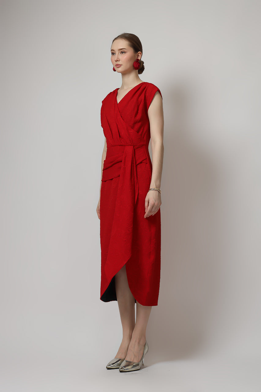 Bloom et Champs Dress Sylvie Emboseed Merah