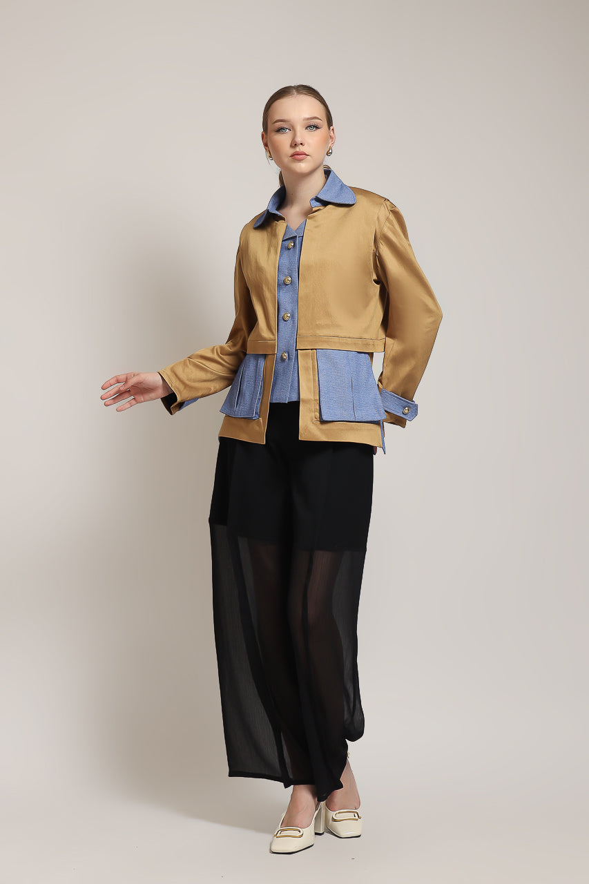 Bloom et Champs Kemeja Safari Denim