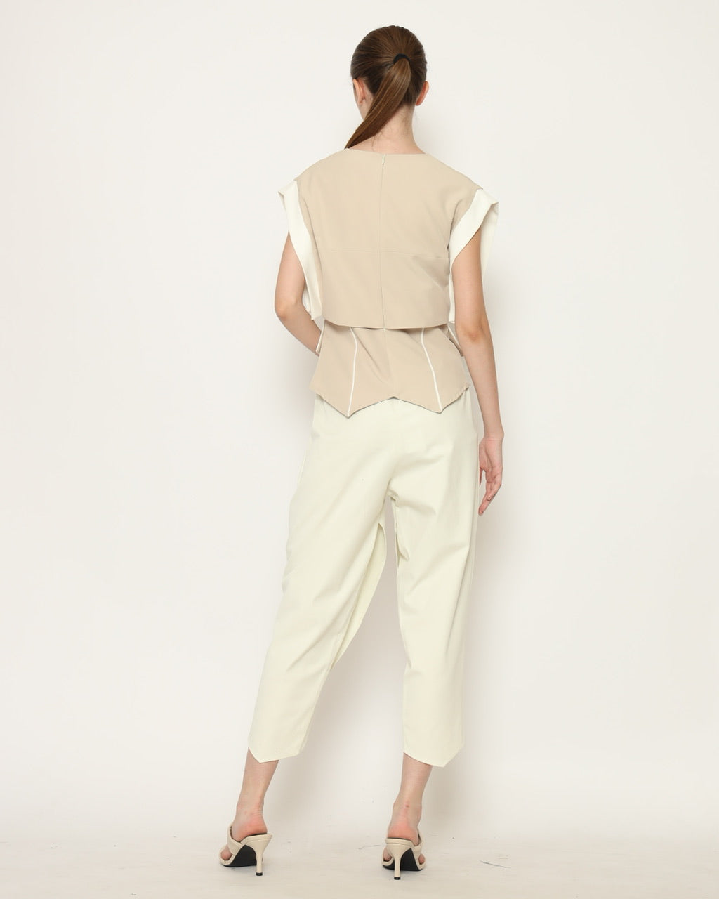 Bloom et Champs Layered Beige Top