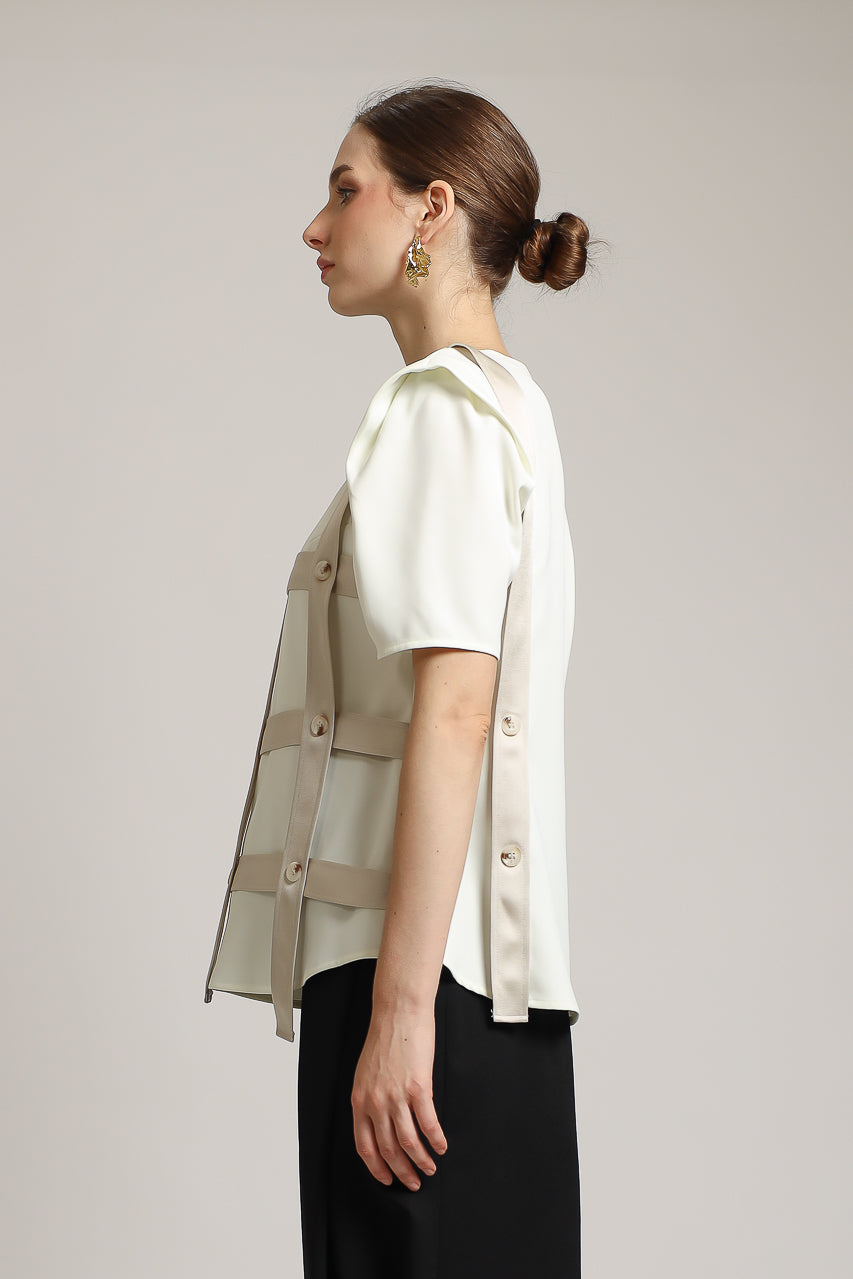 Bloom et Champs Blouse Anyaman Kancing