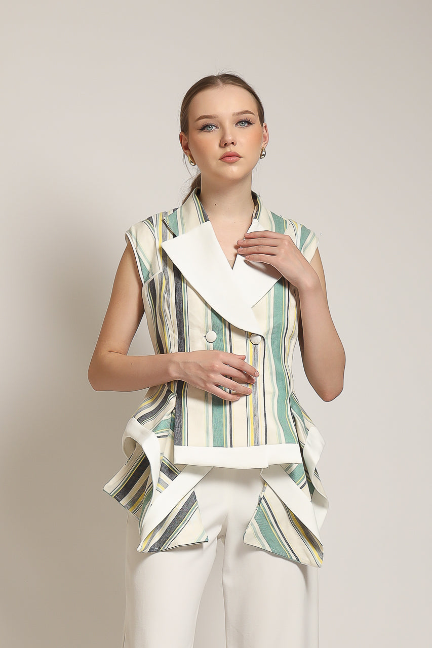 Bloom et Champs Vest Linen Salur