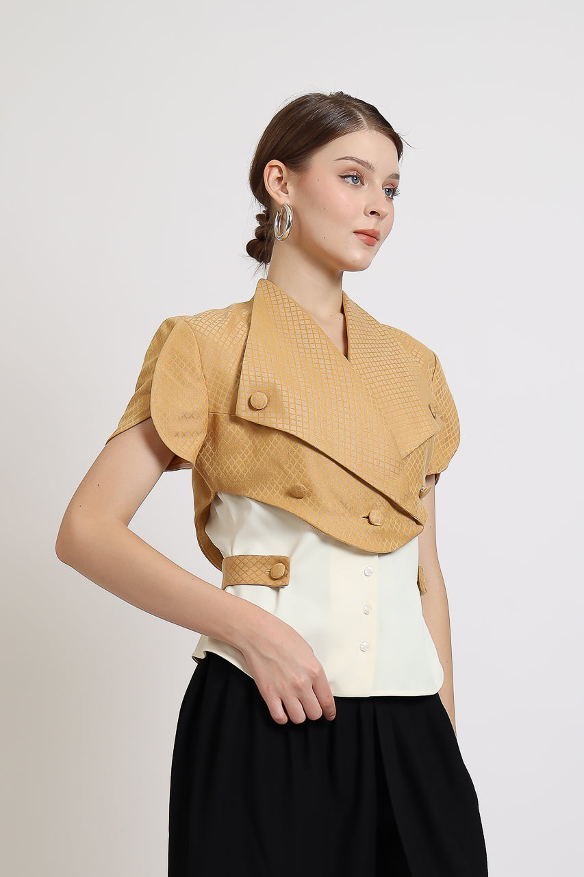 Bloom et Champs Honey Mustard Blouse