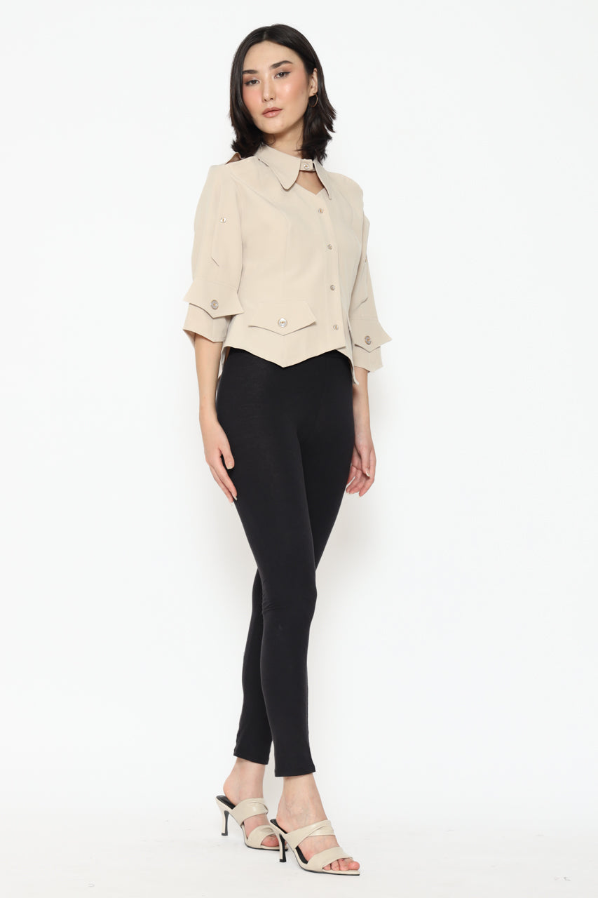 Bloom et Champs Shoulder Slit Shirt