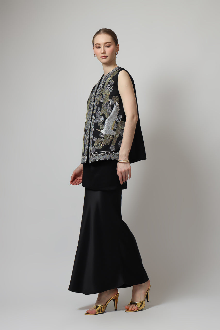 Bloom et Champs Abstract Embroidered Vest