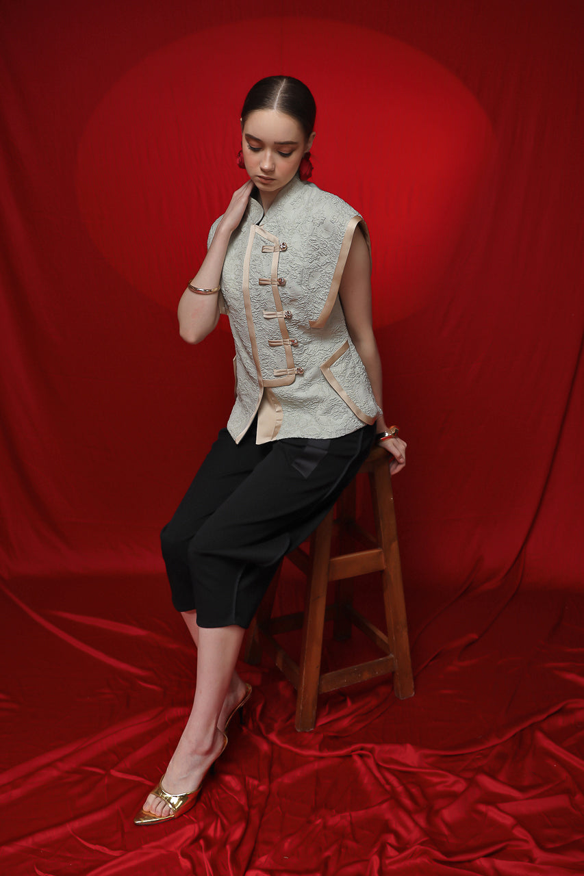 Bloom et Champs Minty Blouse in Mint