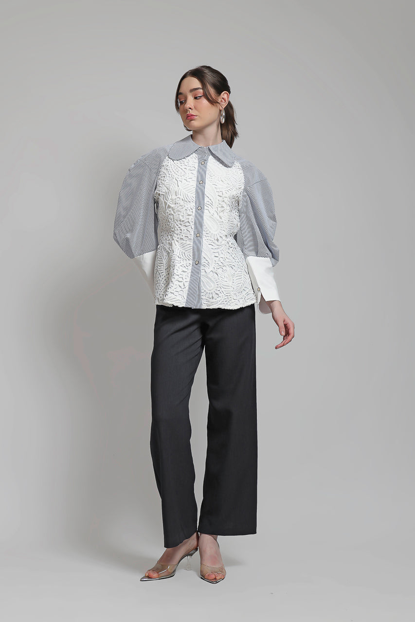 Bloom et Champs Kemeja Marcel Renda/ DT Pants Grey