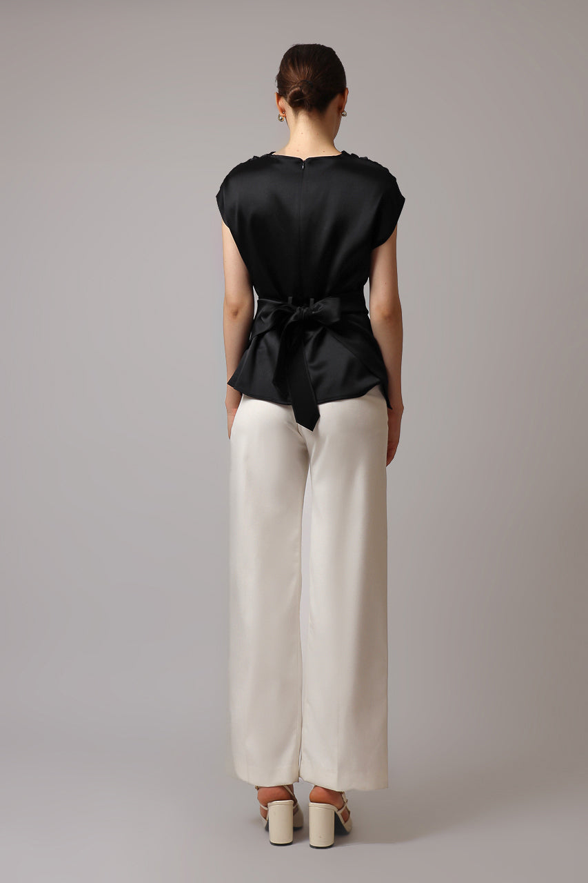 Bloom et Champs Top Saten Knot in Black