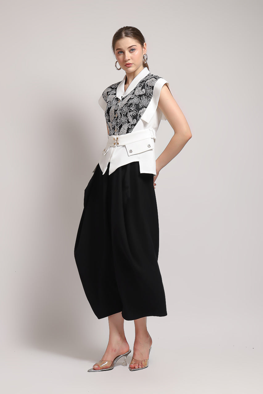 Bloom et Champs Kimono Etnik Putih