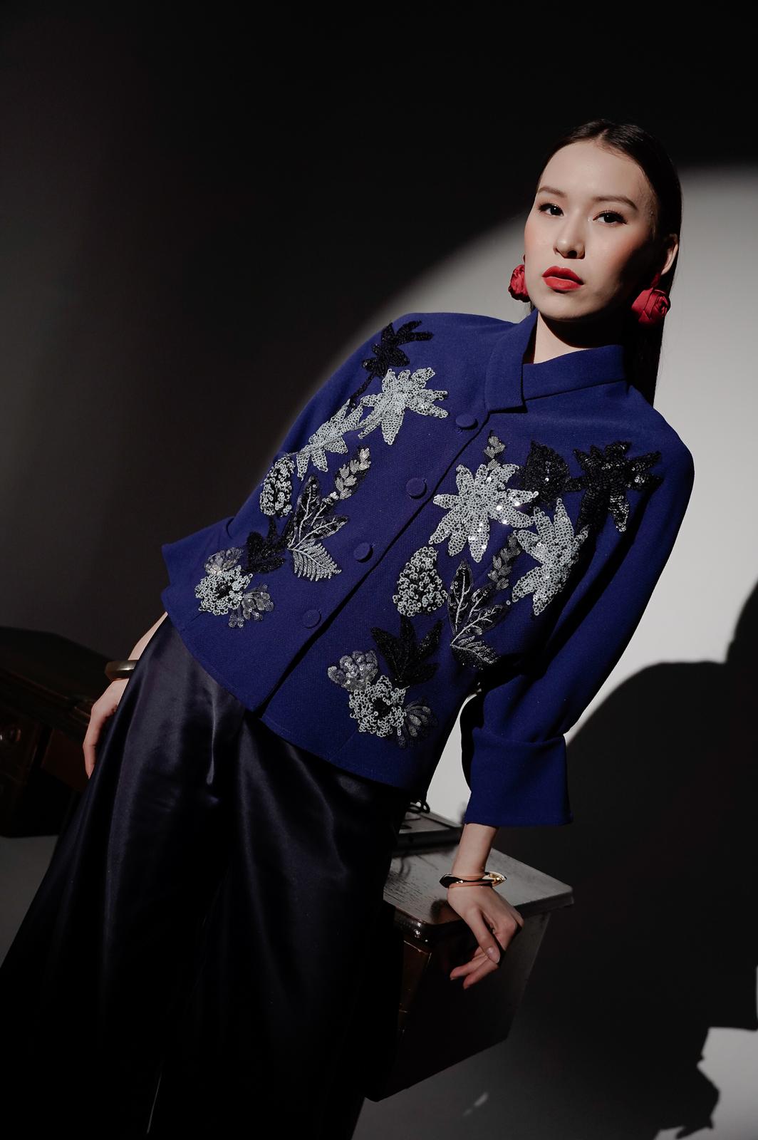 Bloom et Champs Blazer Payet Biru Elektrik