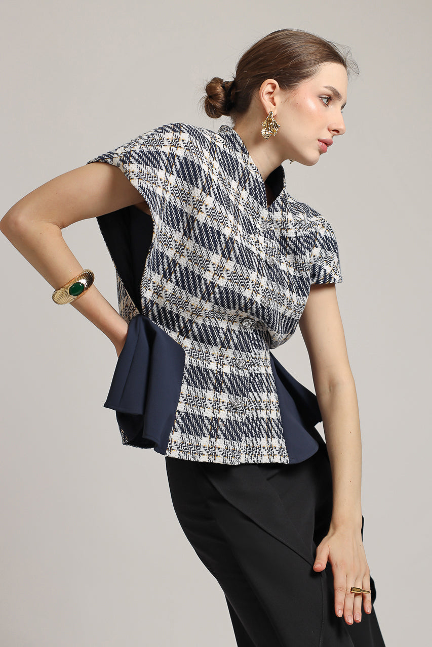 Bloom et Champs Tassel Tweed Navy