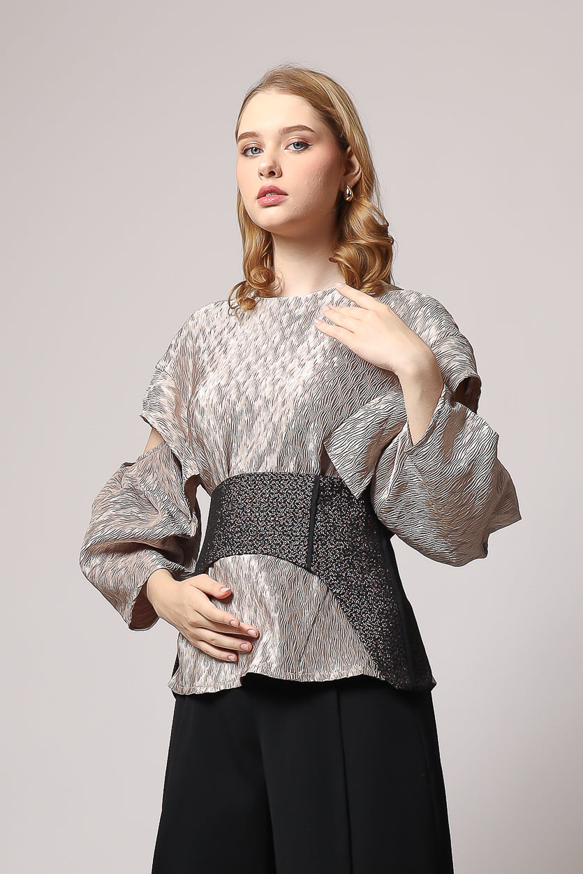 Bloom et Champs Top Obi Jacquard/Bloom Celana Alena Chiffon