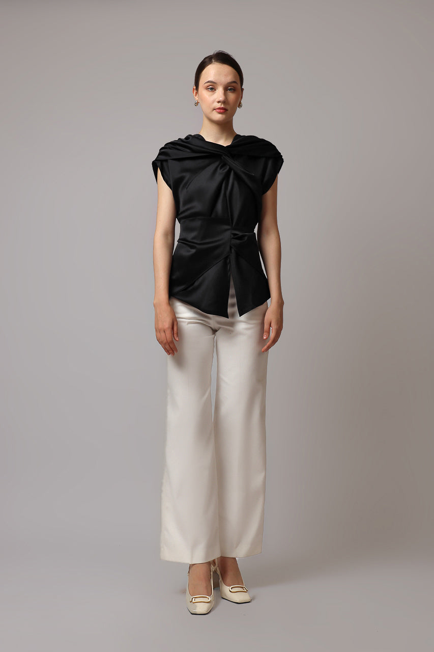 Bloom et Champs Top Saten Knot in Black