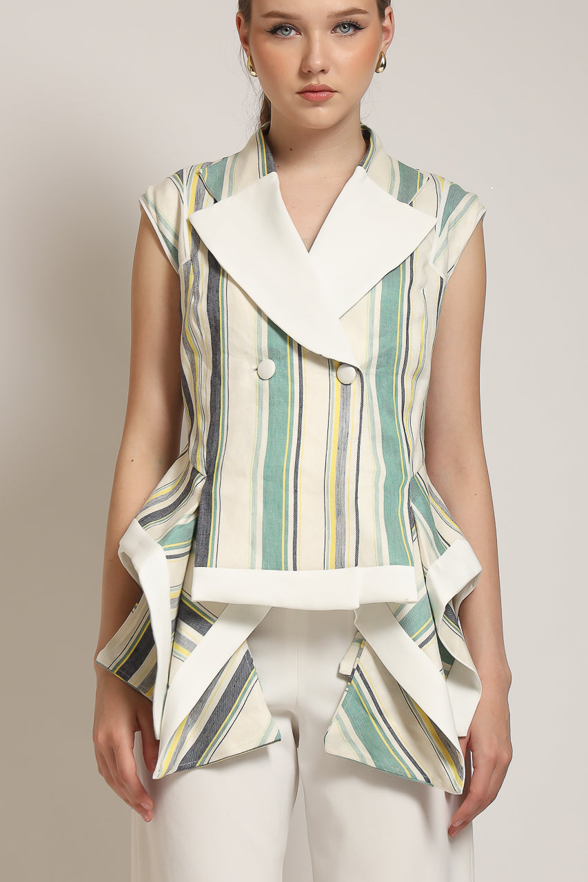 Bloom et Champs Vest Linen Salur