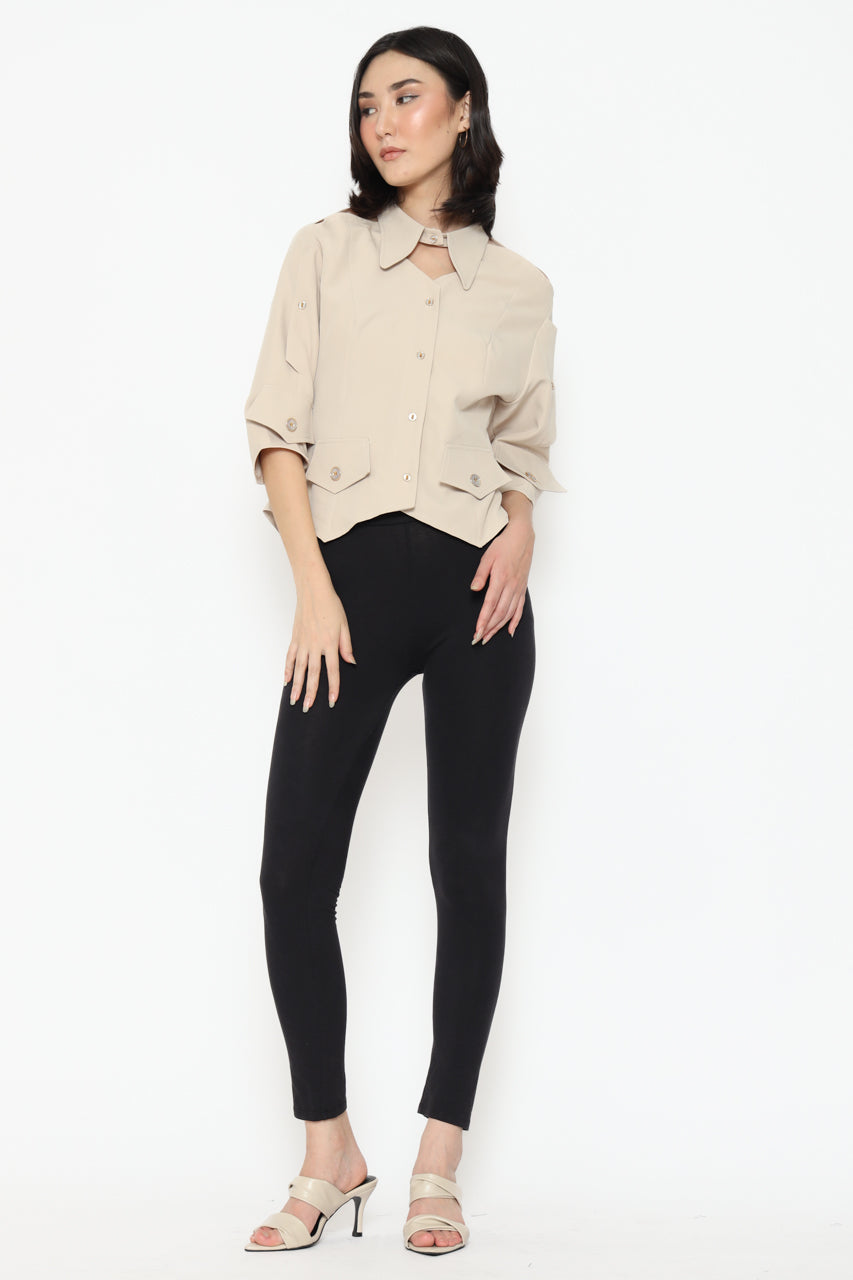 Bloom et Champs Shoulder Slit Shirt