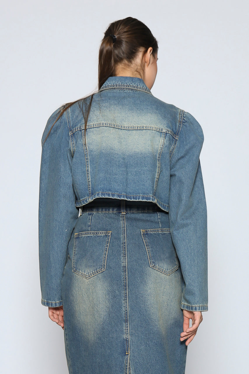 Bloom et Champs Long Denim Skirt