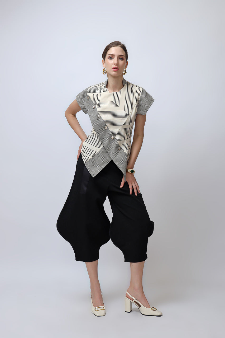 Bloom et Champs Linear Blouse