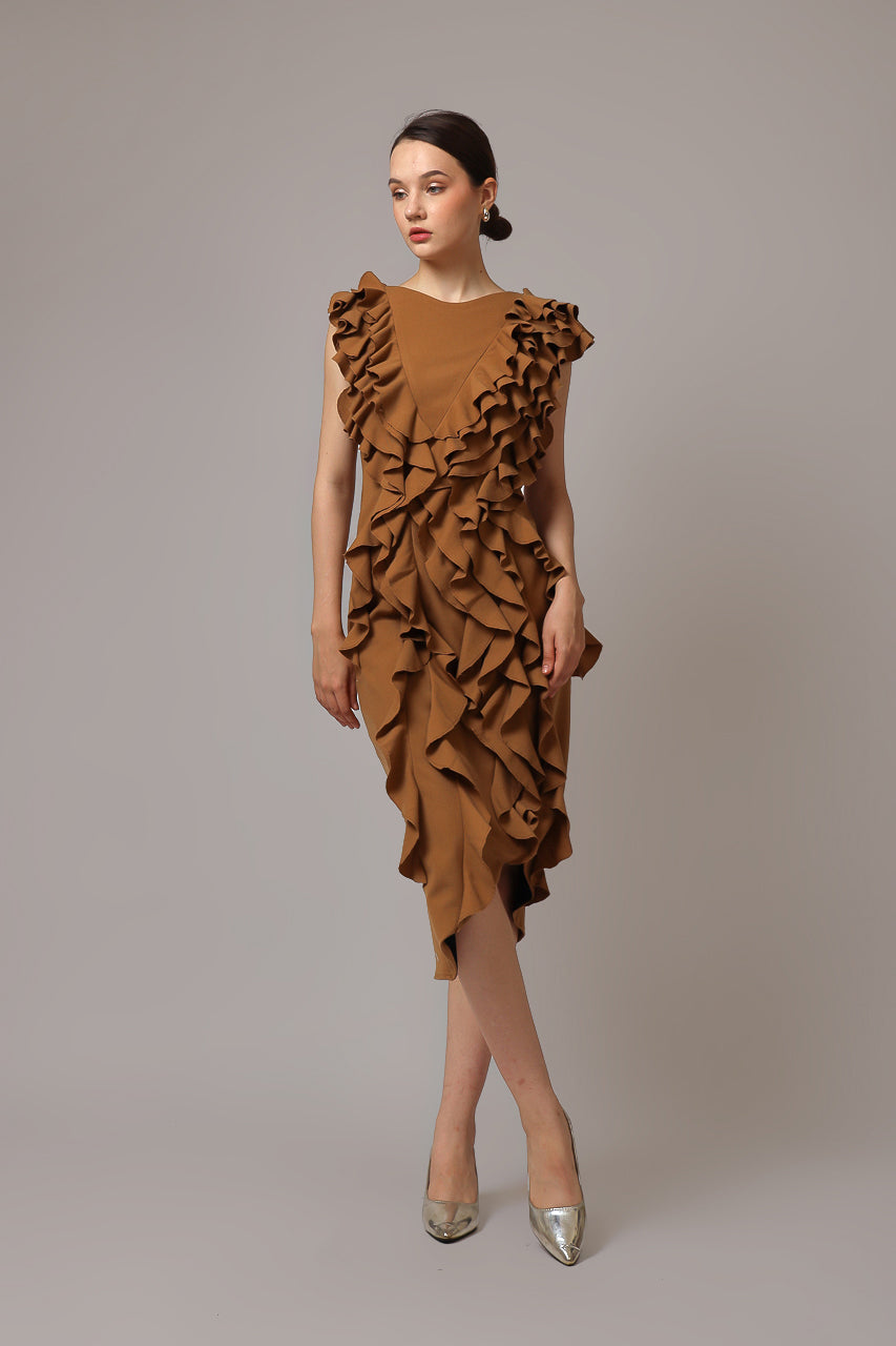 Bloom et Champs Dress Rumbai Caramel