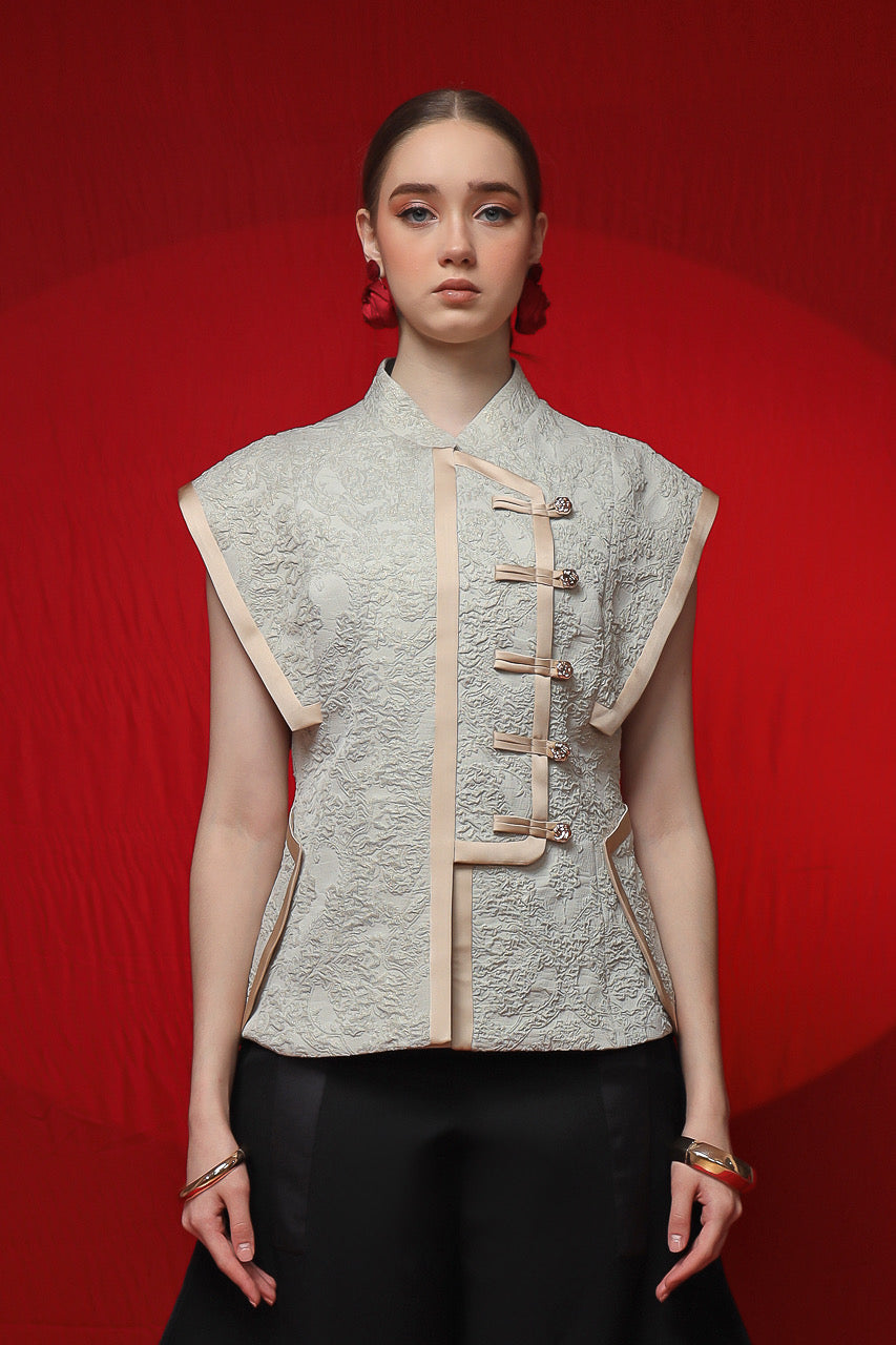 Bloom et Champs Minty Blouse in Mint