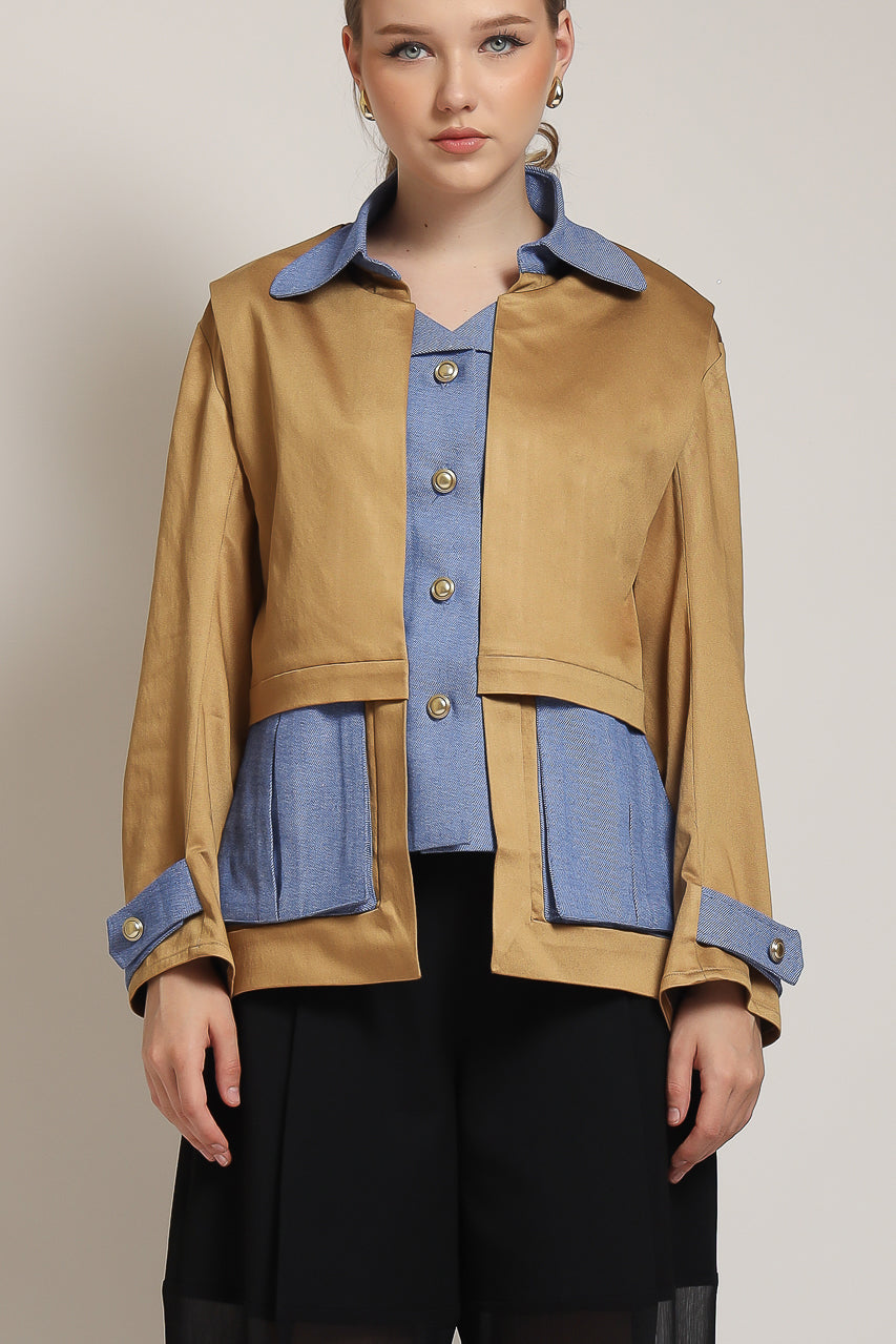 Bloom et Champs Kemeja Safari Denim