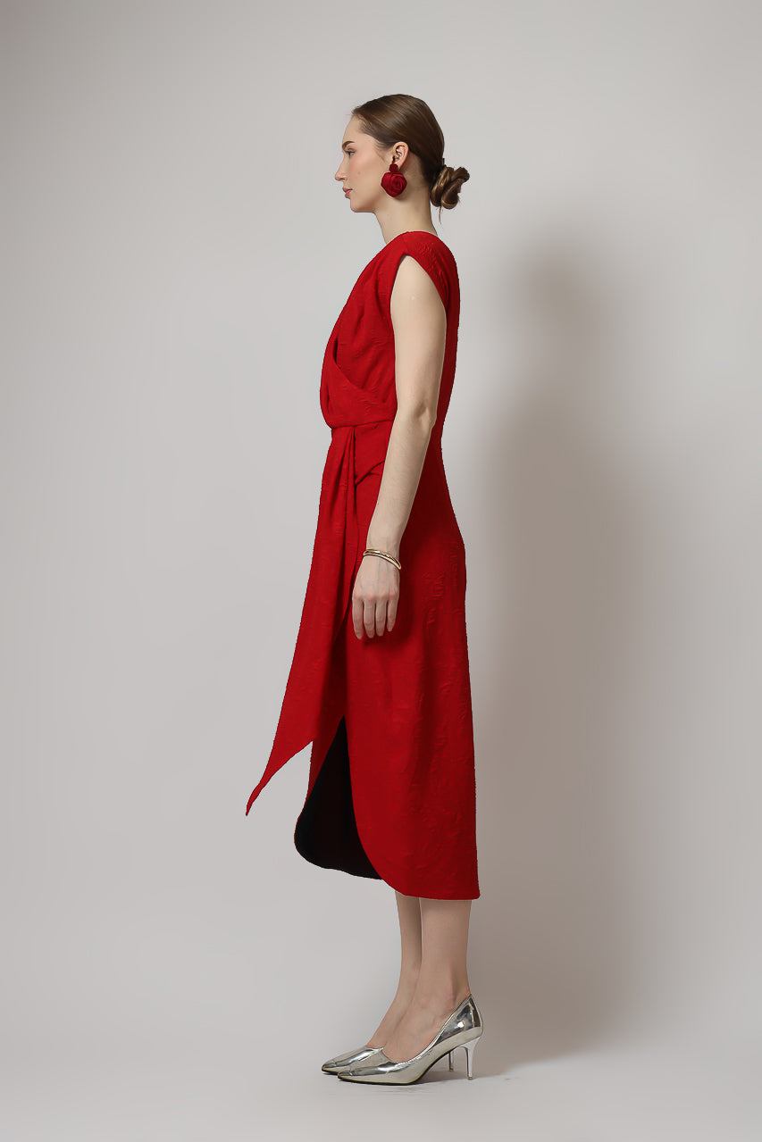 Bloom et Champs Dress Sylvie Emboseed Merah