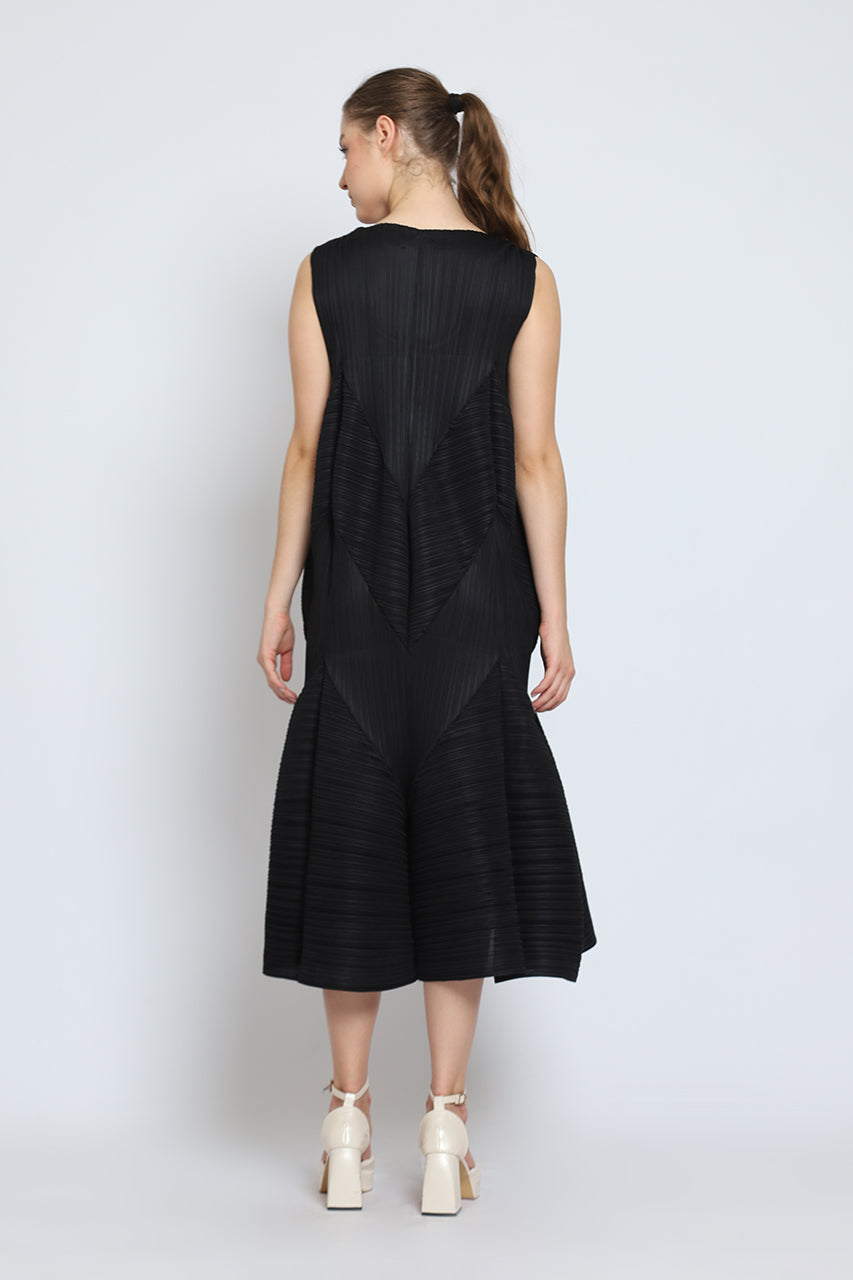 Bloom et Cotton Sleeveless Pleats Dress