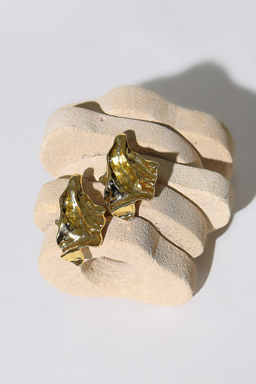 Bloom Metal Gold Earrings