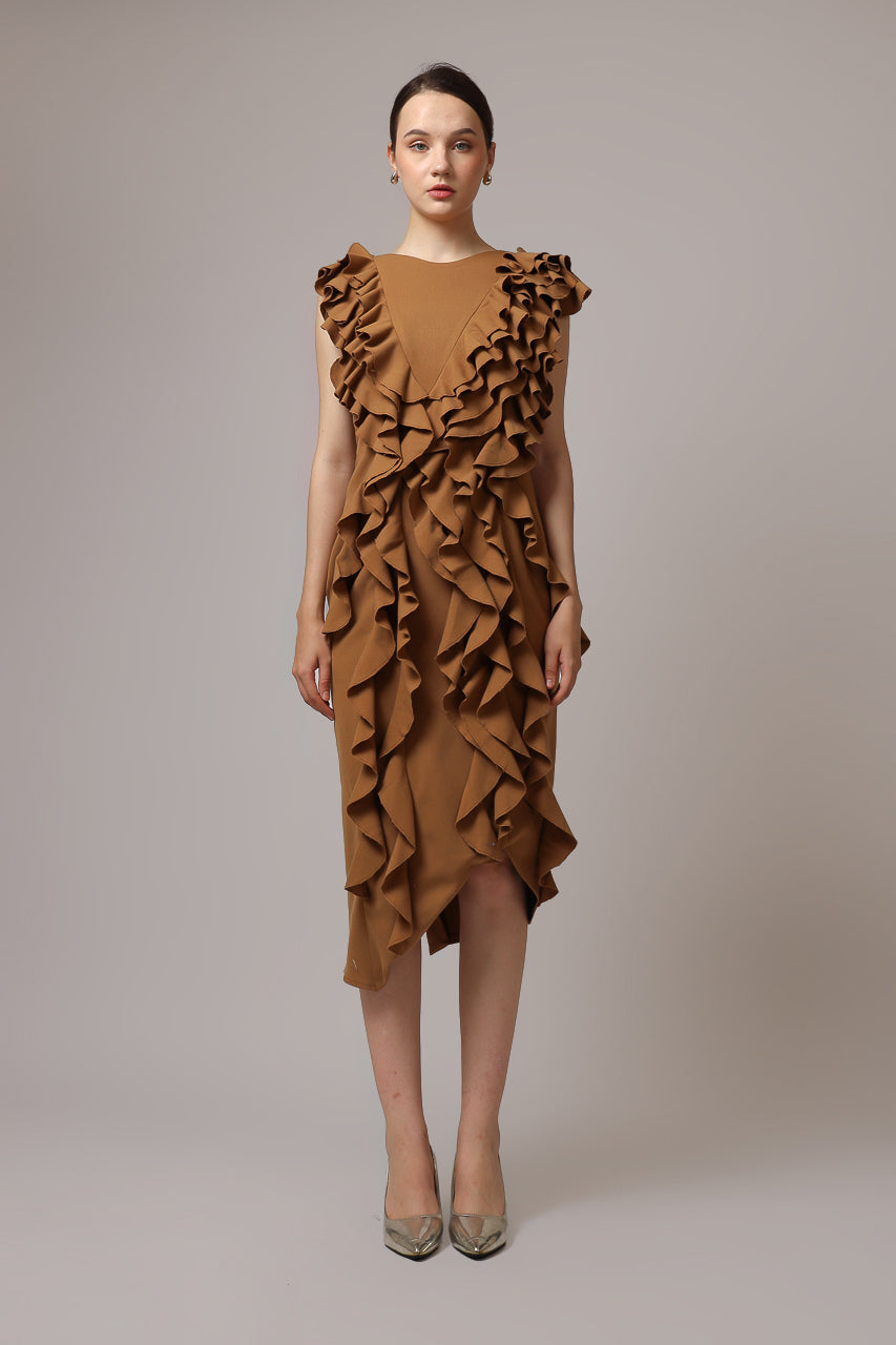 Bloom et Champs Dress Rumbai Caramel