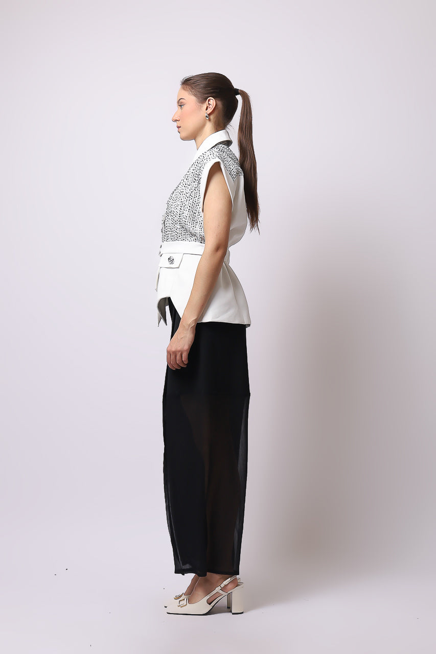 Bloom et Champs Top Kimono Etnik Tweed