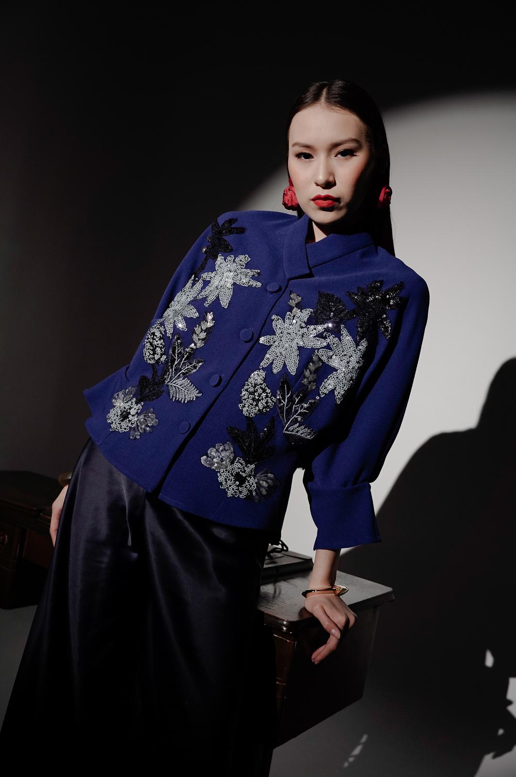 Bloom et Champs Blazer Payet Biru Elektrik