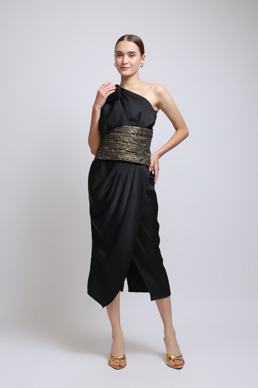 Bloom et Champs Dew Obi Dress Black
