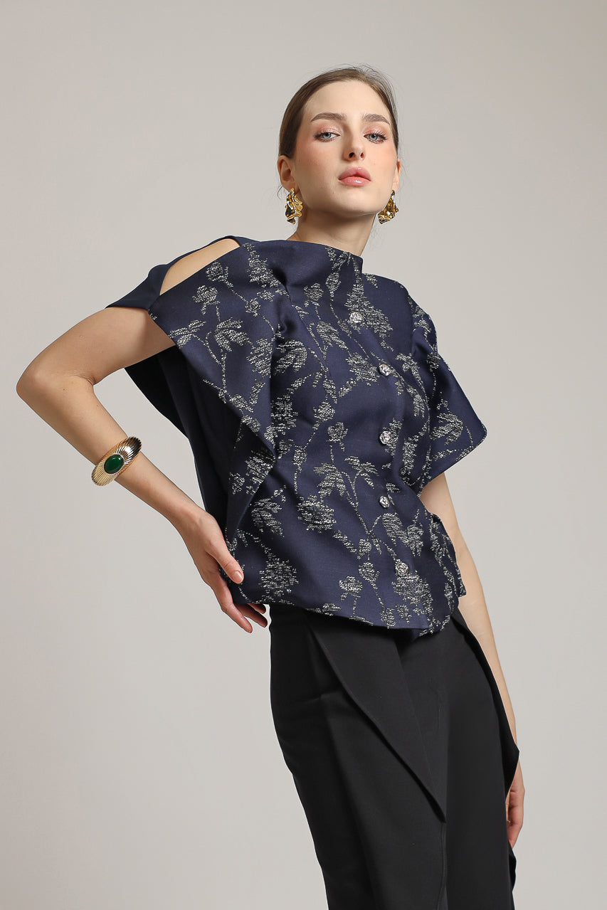 Bloom et Champs Ranting Blouse Navy