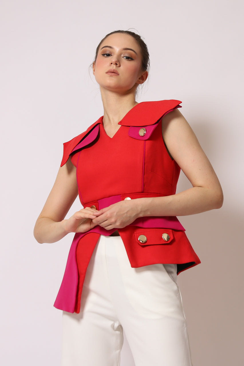 Bloom et Champs Fuschia Top