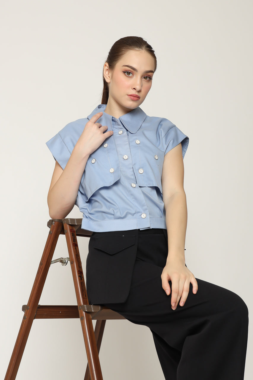 Bloom et Cotton Baby Blue Shirt