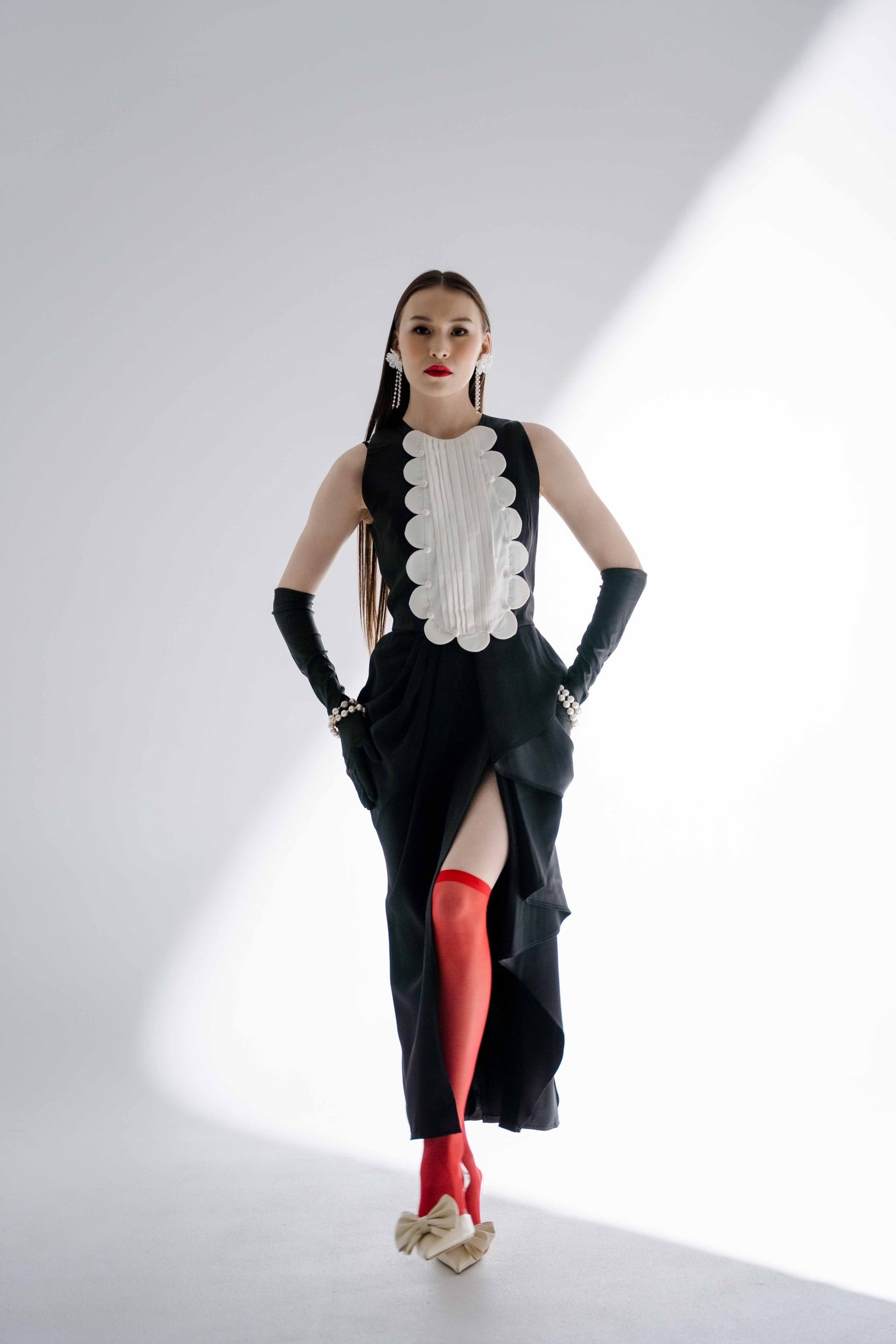 Bloom Dress Scalloped Tuxedo