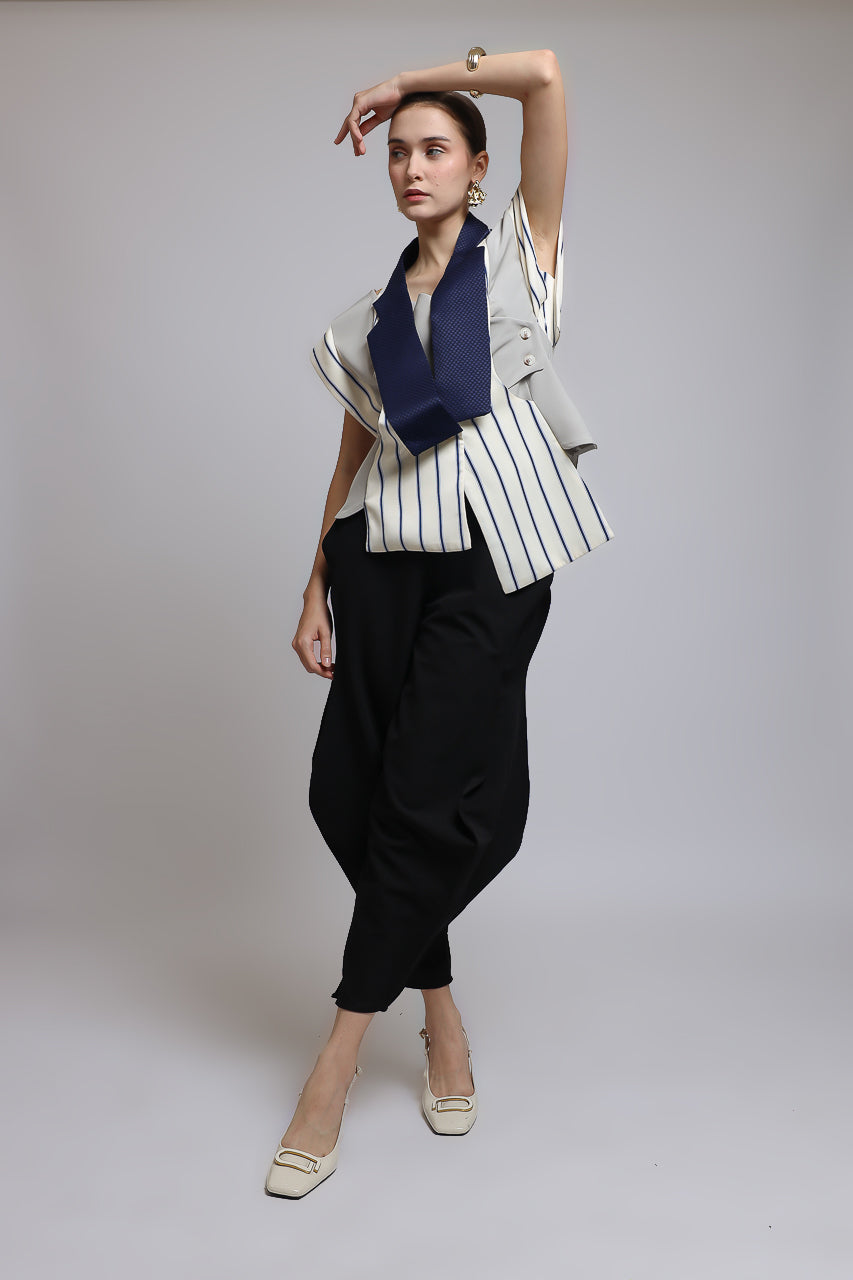 Bloom et Champs Vest Stripe Blouse/Celana Doremi