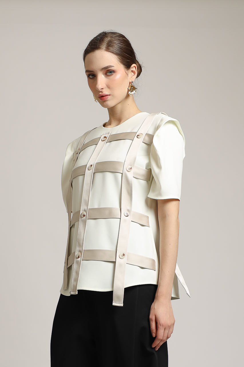 Bloom et Champs Blouse Anyaman Kancing