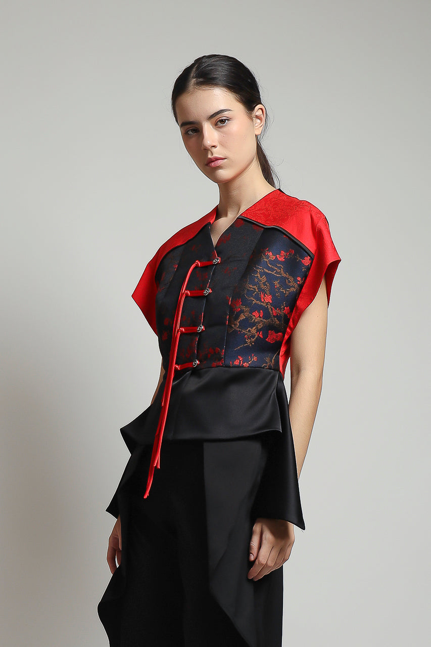 Bloom et Champs Tassel Top Jacquard